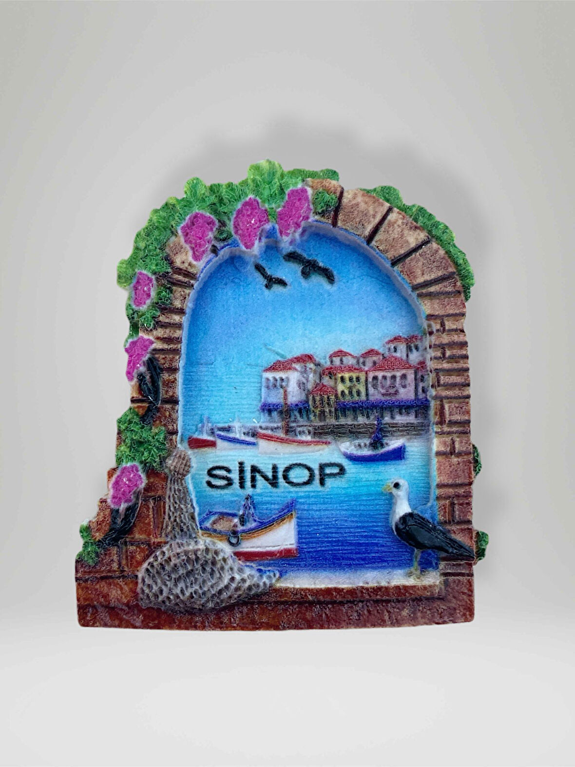 SİNOP Temalı Polyester Magnet Buzdolabı Süsü
