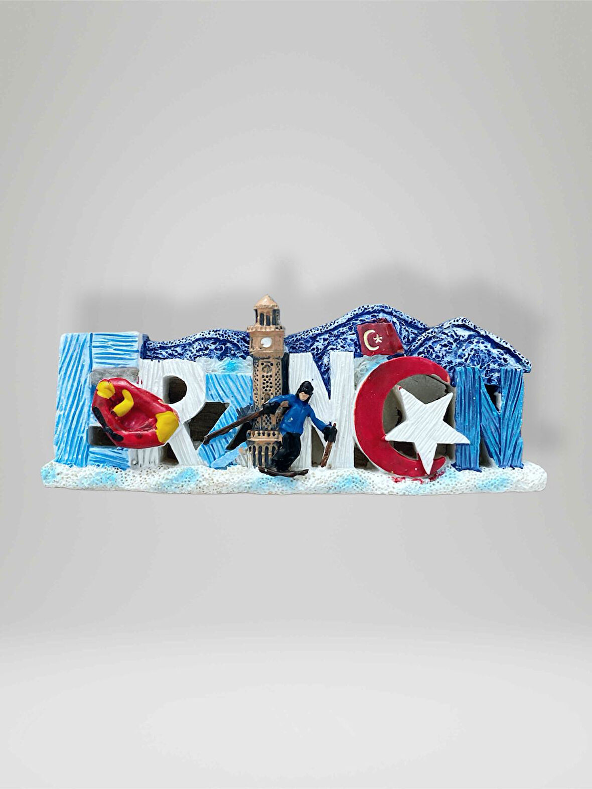 ERZİNCAN Temalı Kabartmalı Polyester Magnet Buzdolabı Süsü