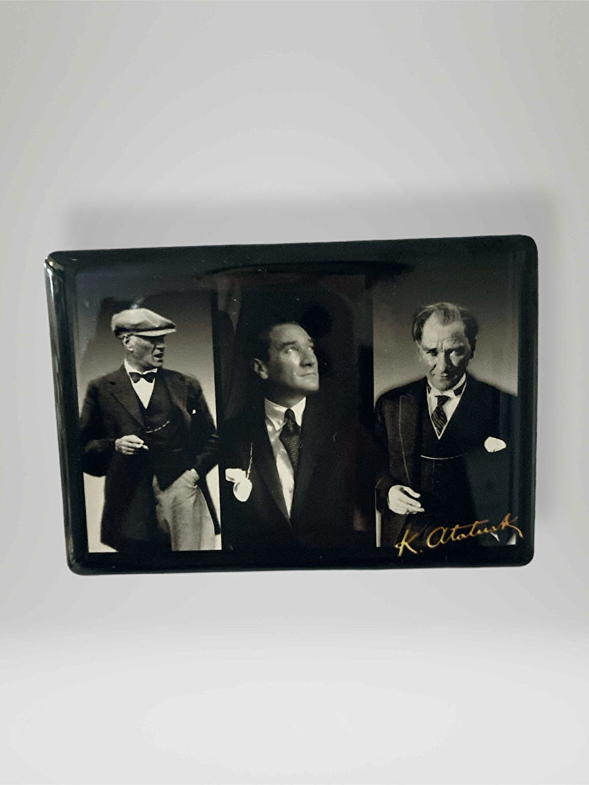 ATATÜRK Temalı Dikdörtgen Magnet Buzdolabı Süsü 80x55 mm