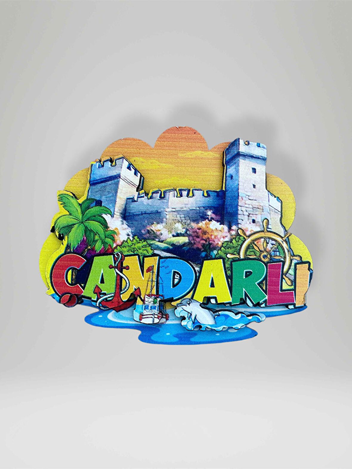 ÇANDARLI Temalı Ahşap Magnet Buzdolabı Süsü 