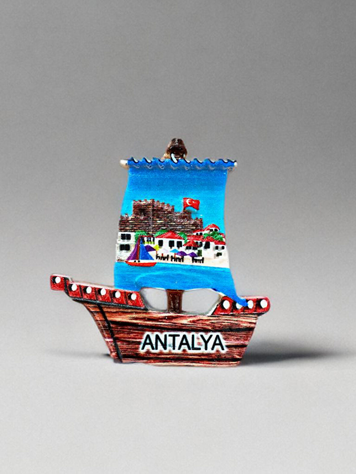 ANTALYA Temalı Kabartmalı Polyester Magnet Buzdolabı Süsü 