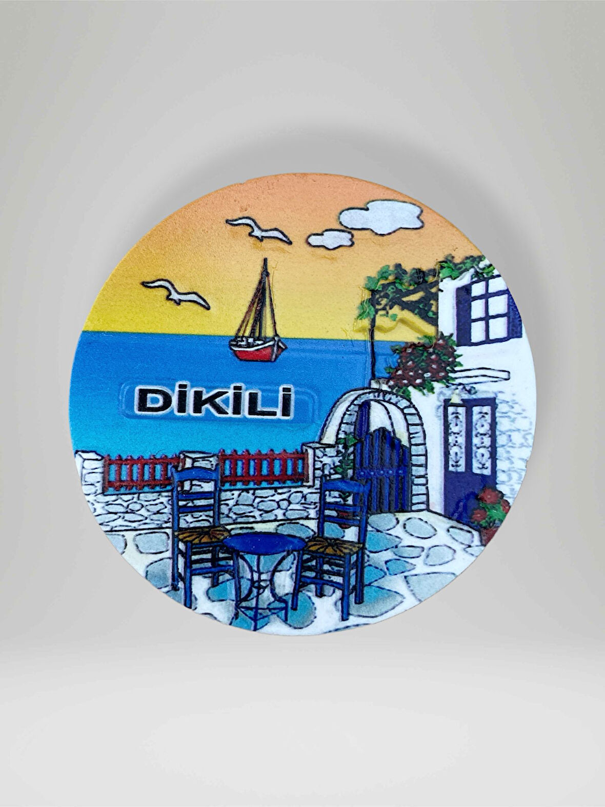 DİKİLİ Temalı Polyester Kabartma Magnet Buzdolabı Süsü