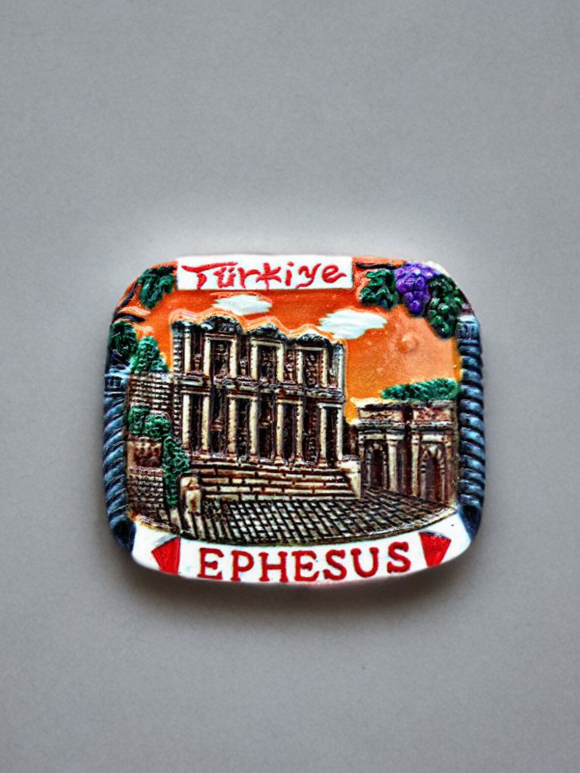 EPHESUS (EFES) Temalı Polyester Magnet 6,5cm x 6cm