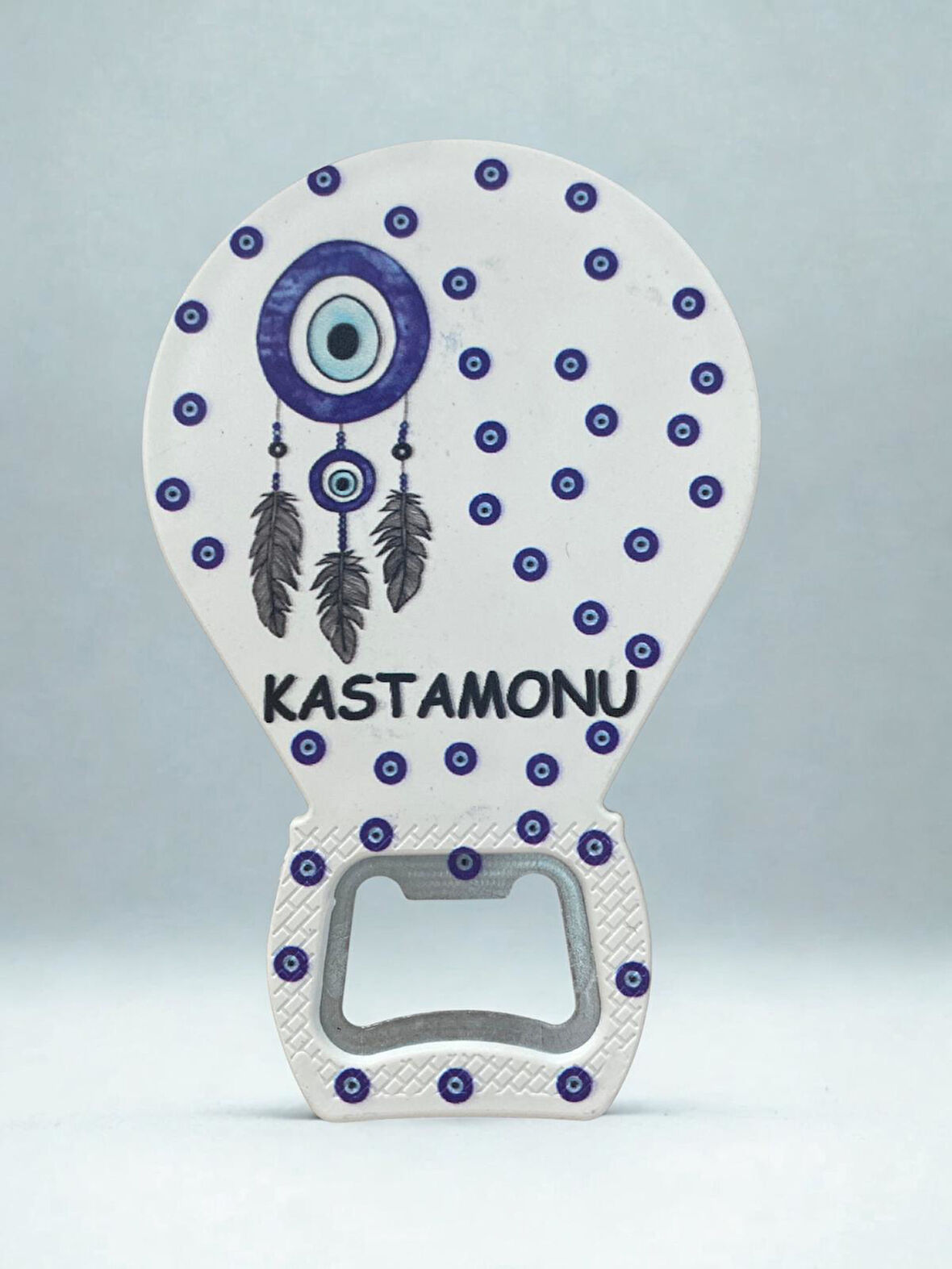 KASTAMONU Temalı Nazar Baskılı Magnet Şişe Açacağı Buzdolabı Süsü (KOD:890)