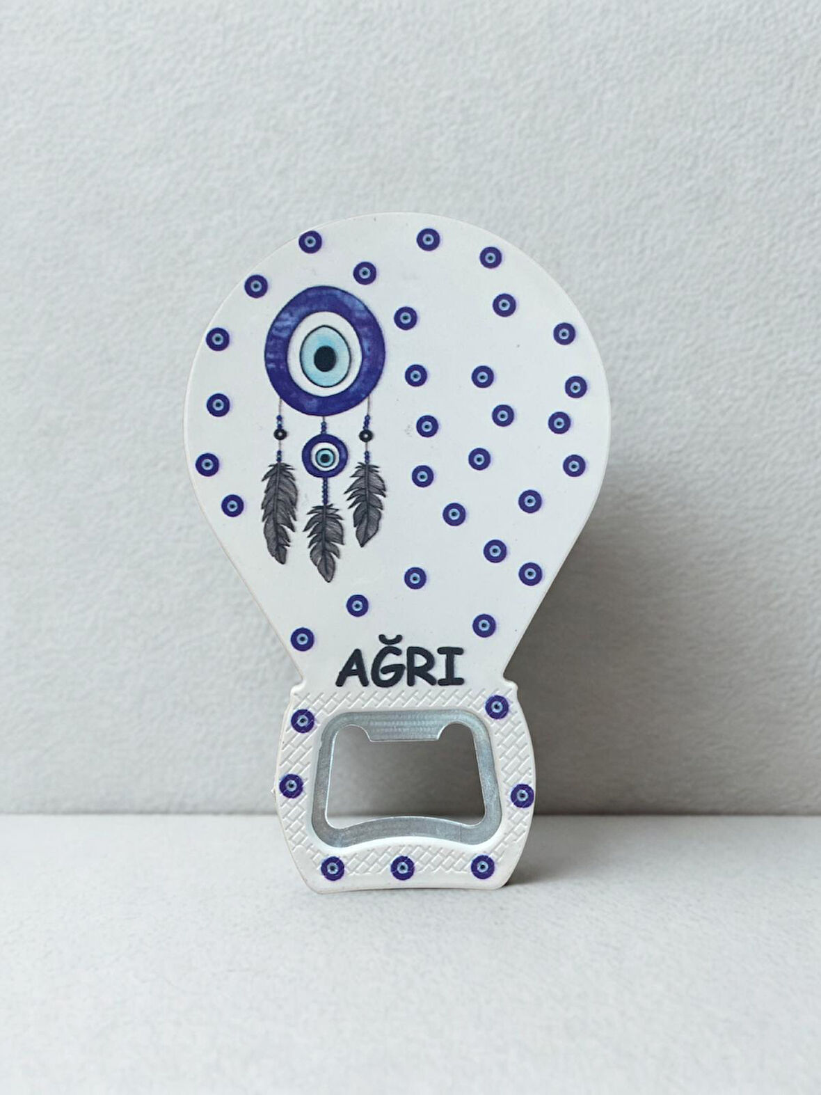 AĞRI Temalı Nazar Baskılı Magnet Şişe Açacağı Buzdolabı Süsü (KOD:892)