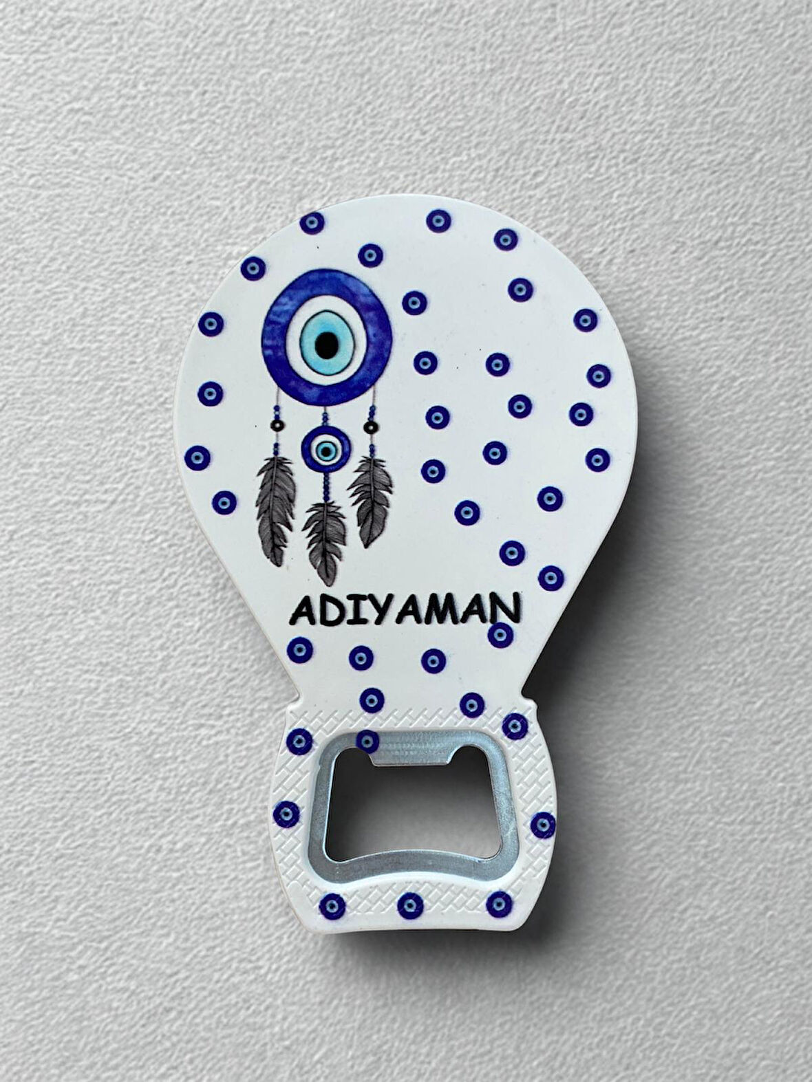 ADIYAMAN Temalı Nazar Baskılı Magnet Şişe Açacağı Buzdolabı Süsü (KOD:899)