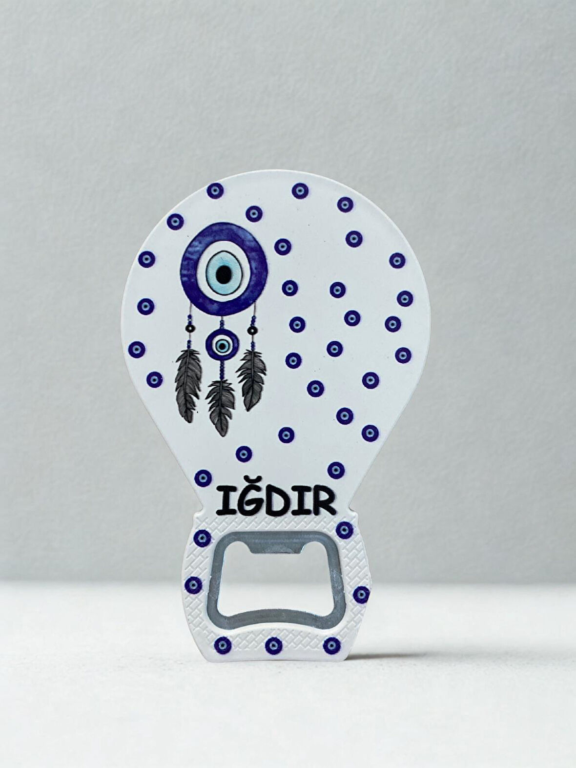 IĞDIR Temalı Nazar Baskılı Magnet Şişe Açacağı Buzdolabı Süsü (KOD:904)