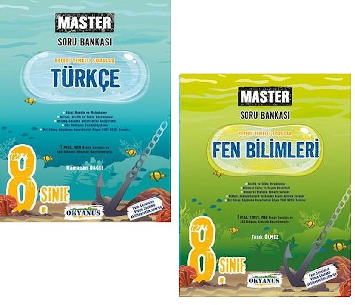 Okyanus 8. Sınıf Türkçe Fen Bilimleri Master Soru Bankası Seti 2023