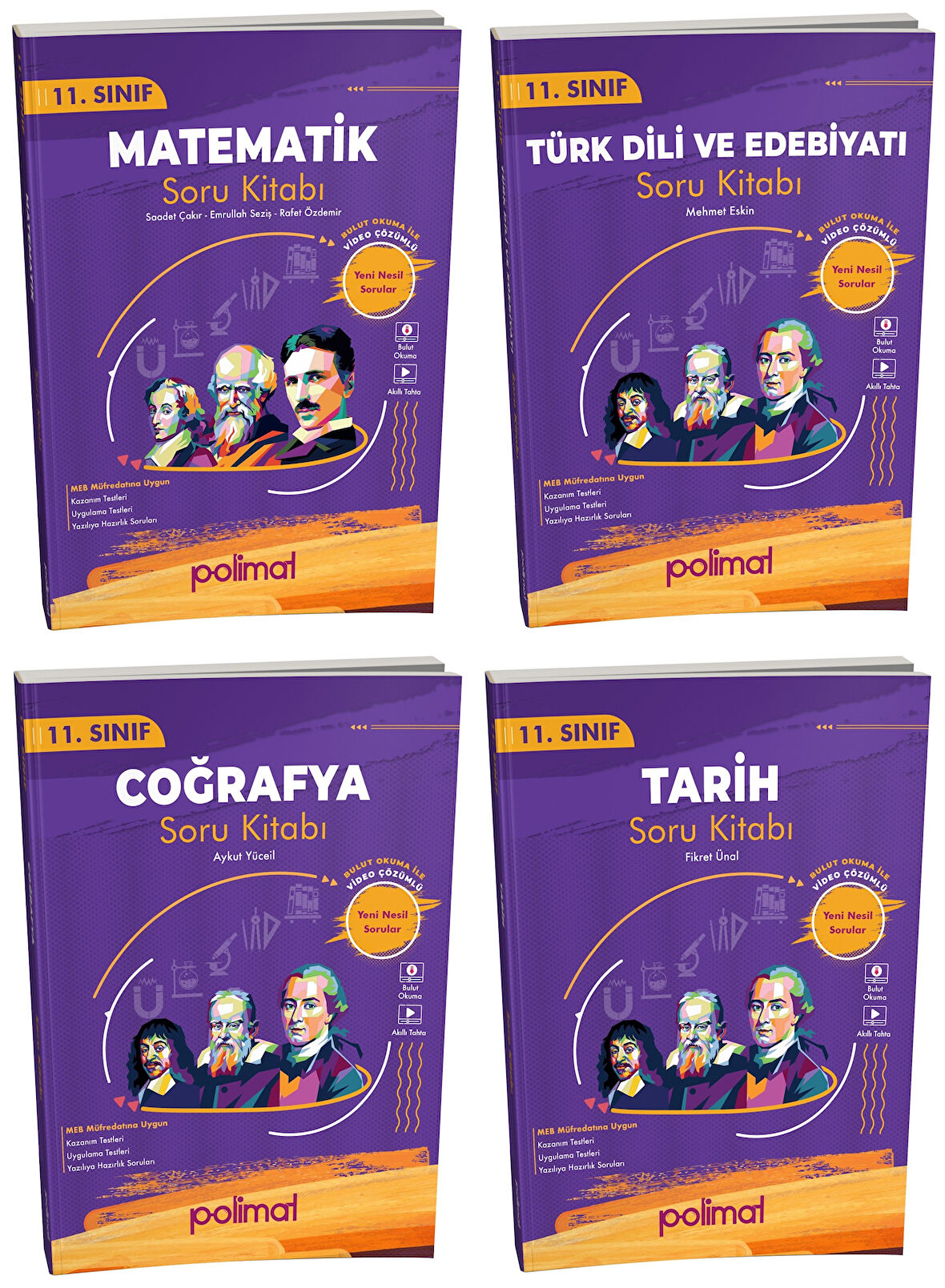 Polimat 2025 11. Sınıf Eşit Ağırlık Soru Kitabı Seti 4 Kitap