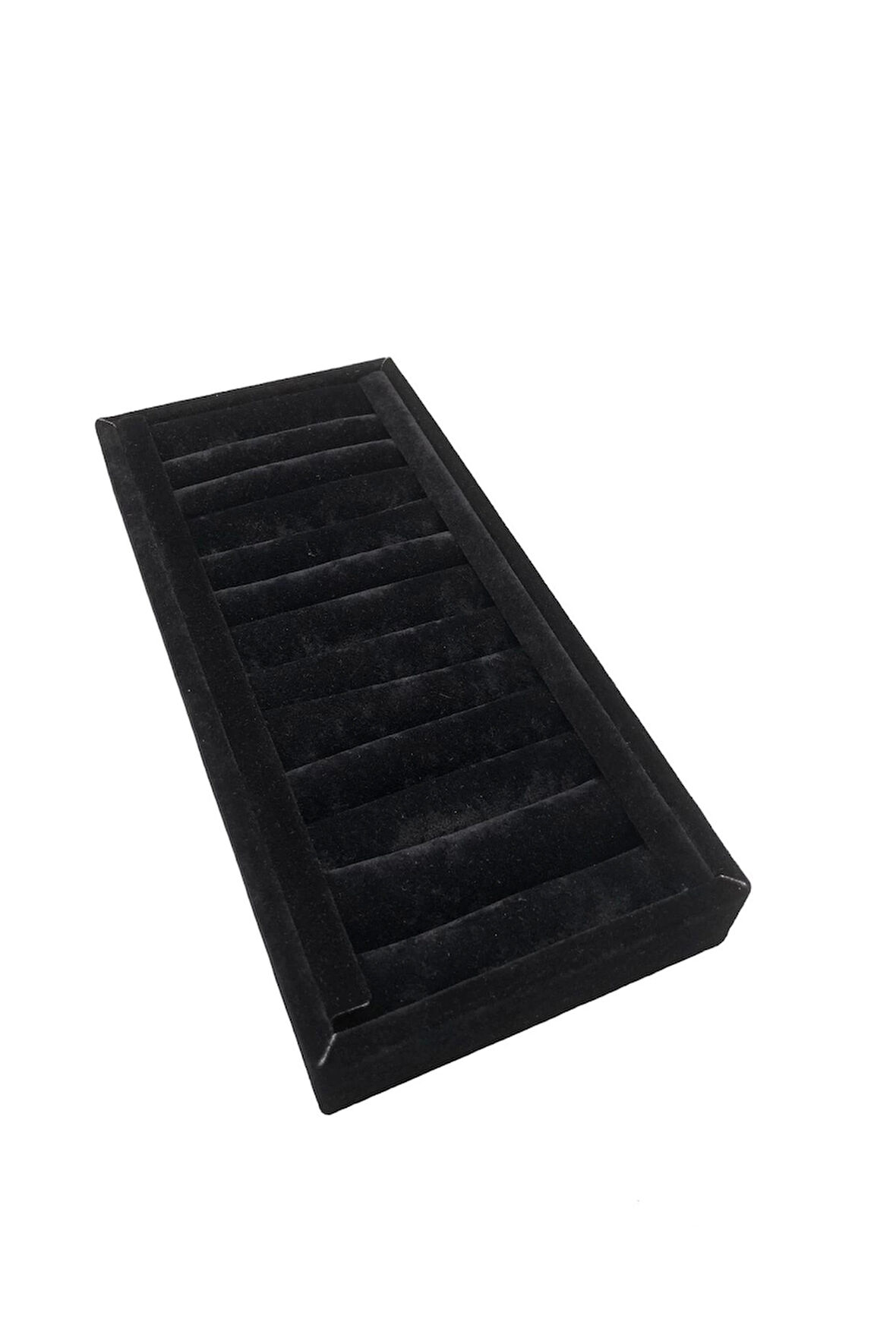 Yerli Üretim Süet Kumaş Siyah Renk 25 cm / 11,5 cm Kelepçe-Bileklik Sergileme Standı