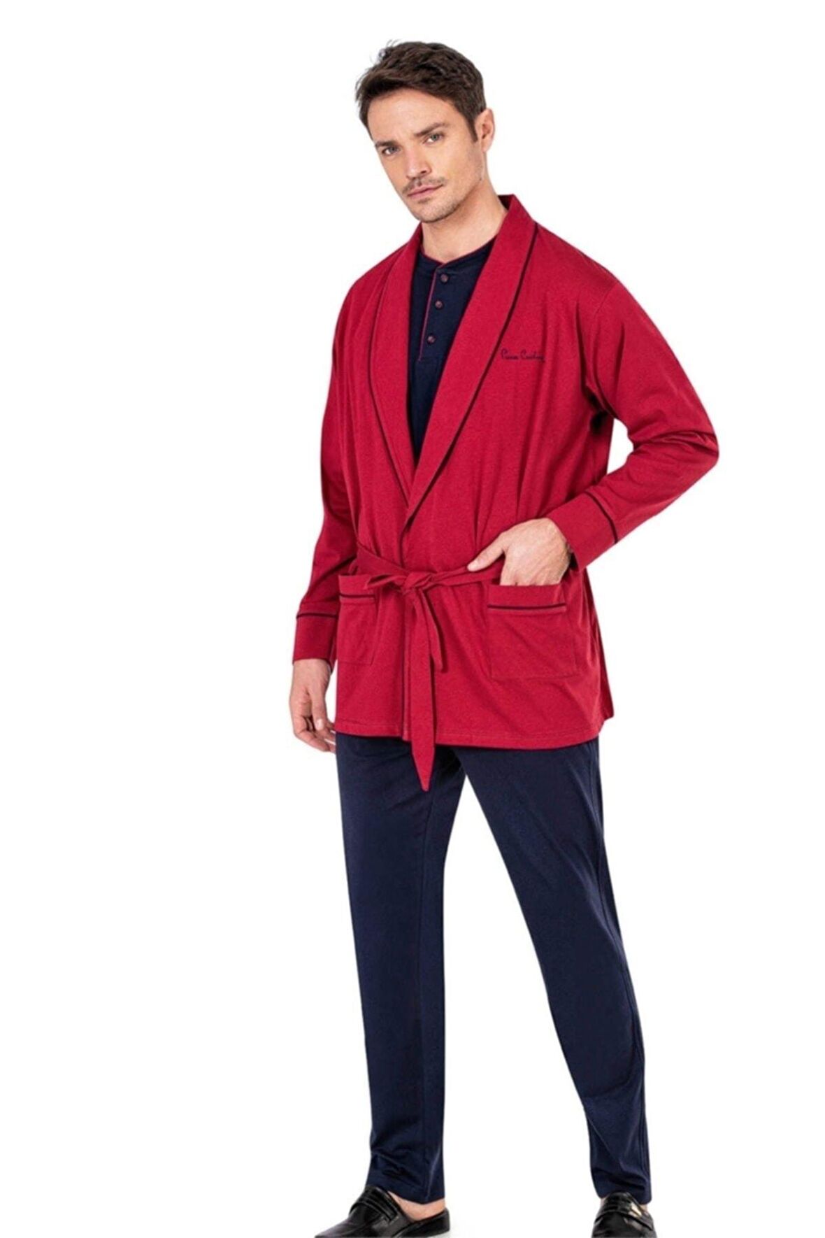Erkek Penye Pijama Robdöşambır Damat Çeyiz Seti