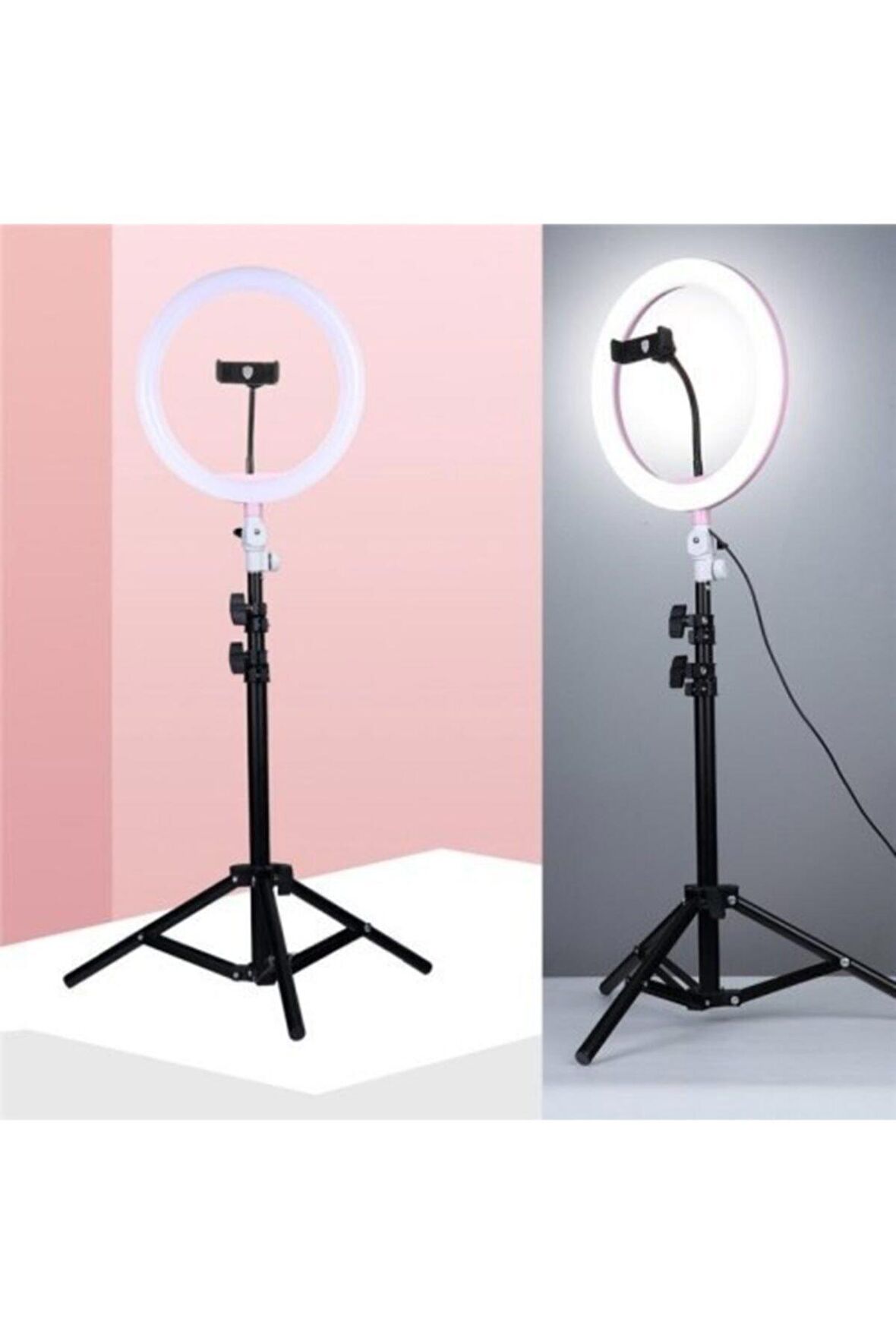 Youtuber Led Işıklı Tripod Selfie Makyaj Ring Light 10 Inç Halka