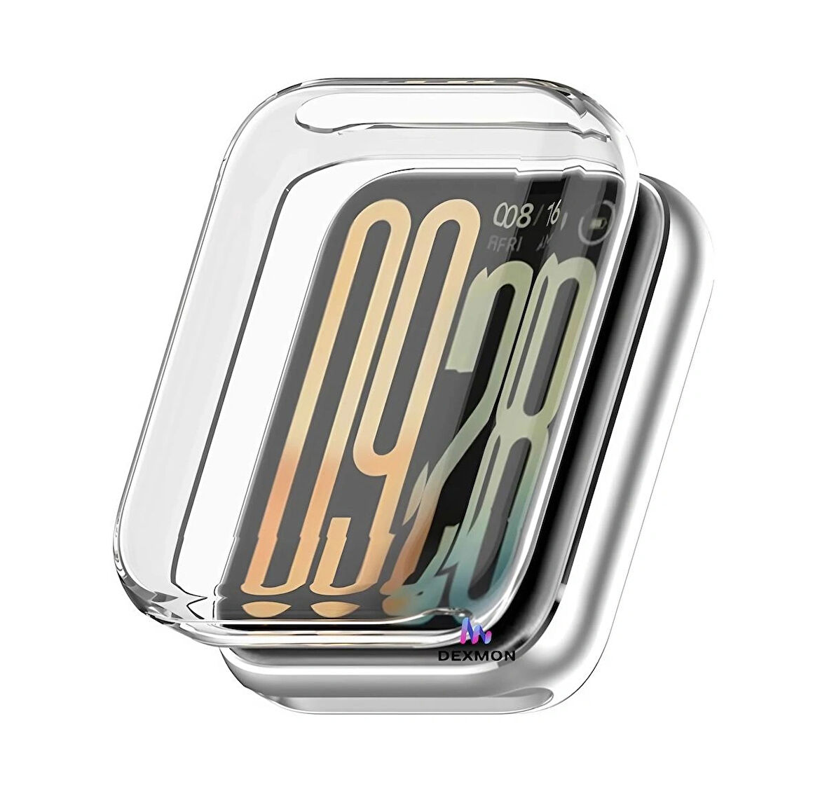 Xiaomi Smart Band 9 Pro Uyumlu Şeffaf Silikon Kasa ve Ekran Koruyucu