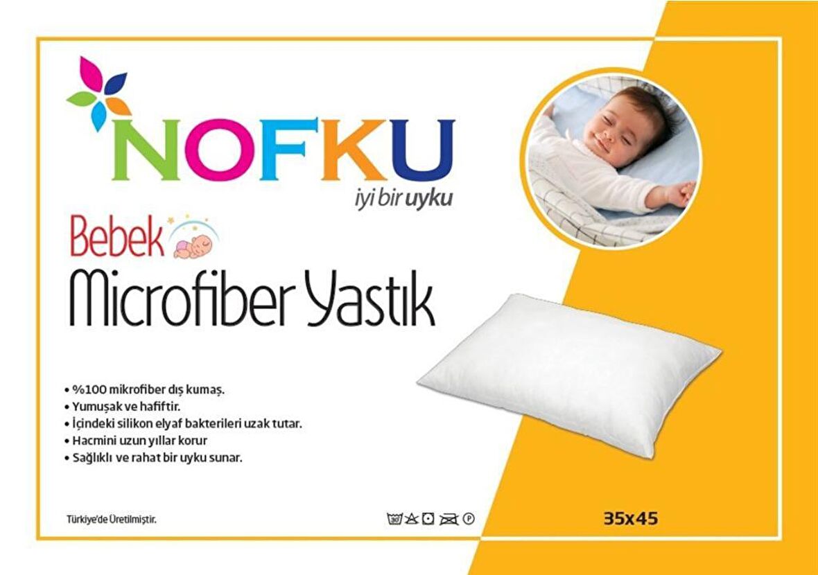 Nofku Bebe Microfiber Yastık 35X45