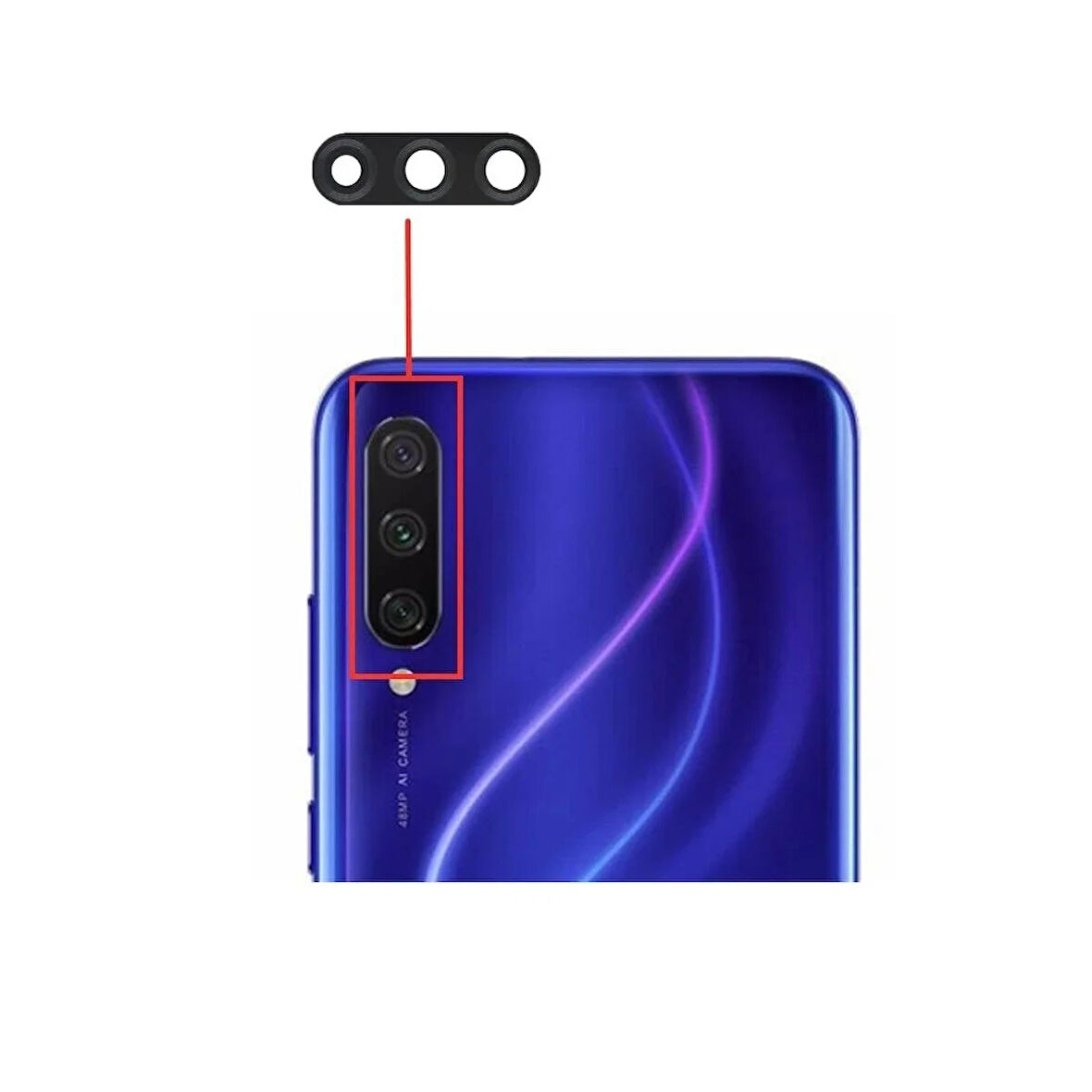Xiaomi Mi A3 İle Uyumlu Kamera Camı