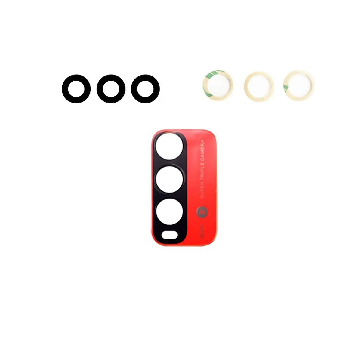 Xiaomi Redmi 9T İle Uyumlu Kamera Camı  Turuncu