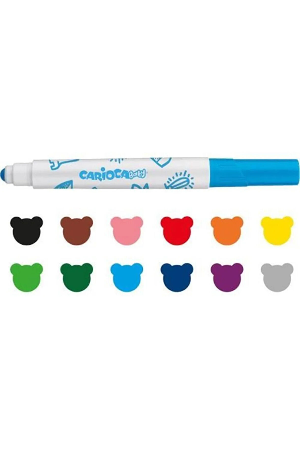 Jumbo Bebek Süper Yıkanabilir Keçeli Boya Kalemi 12li