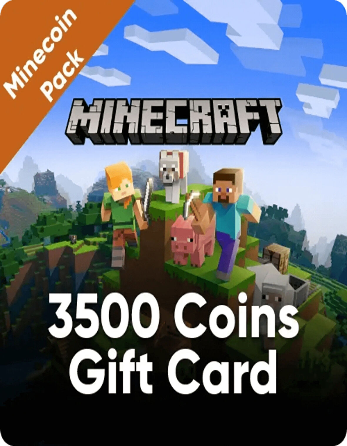 Minecraft Minecoin Pack 3500 Coins Gift Card