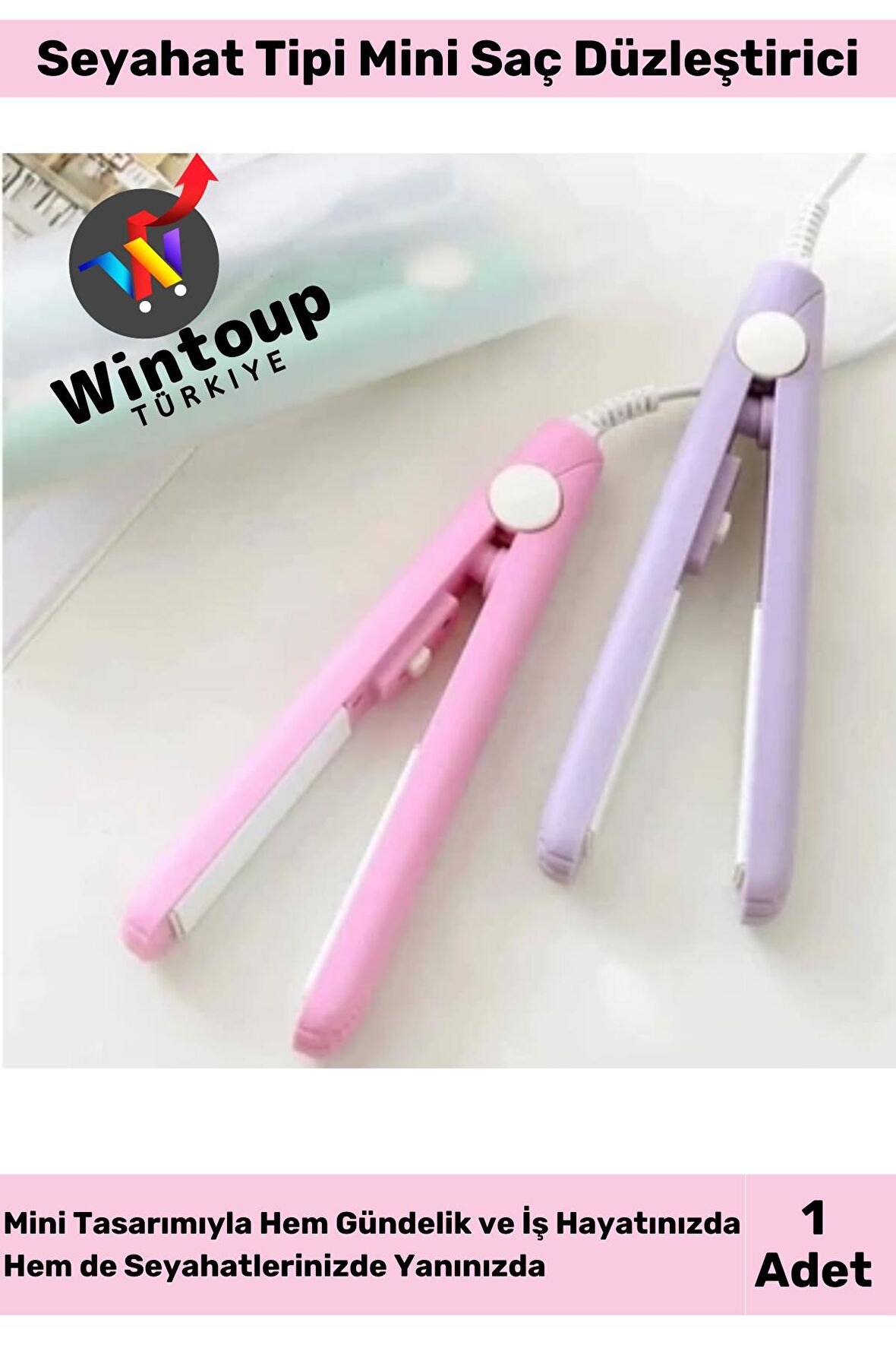 Mini Seyahat Tipi Saç Düzleştirici Wintoup Sıcak Saç Şekillendirici 220v 20w