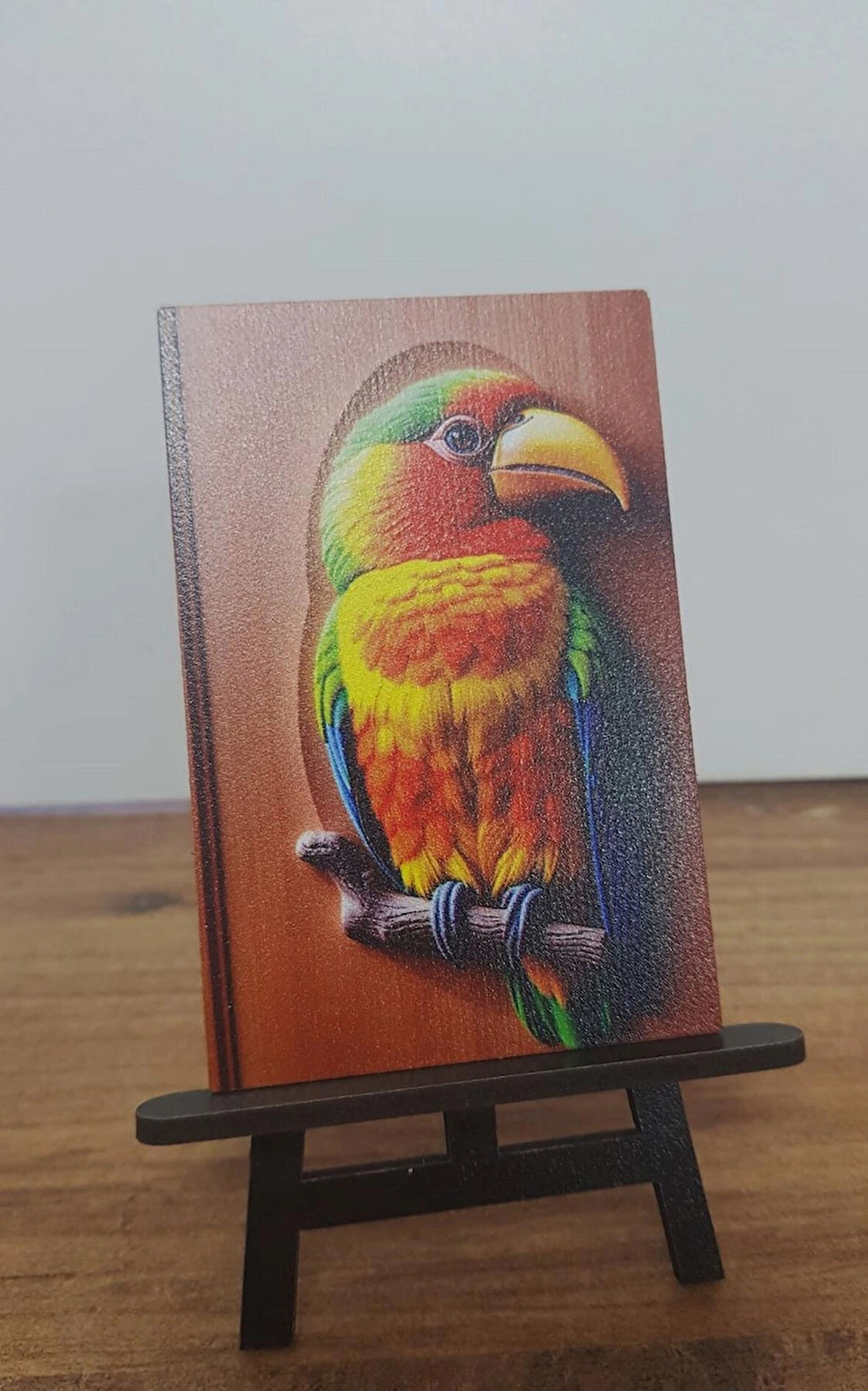 2 Adet Papağan Mini Tablo