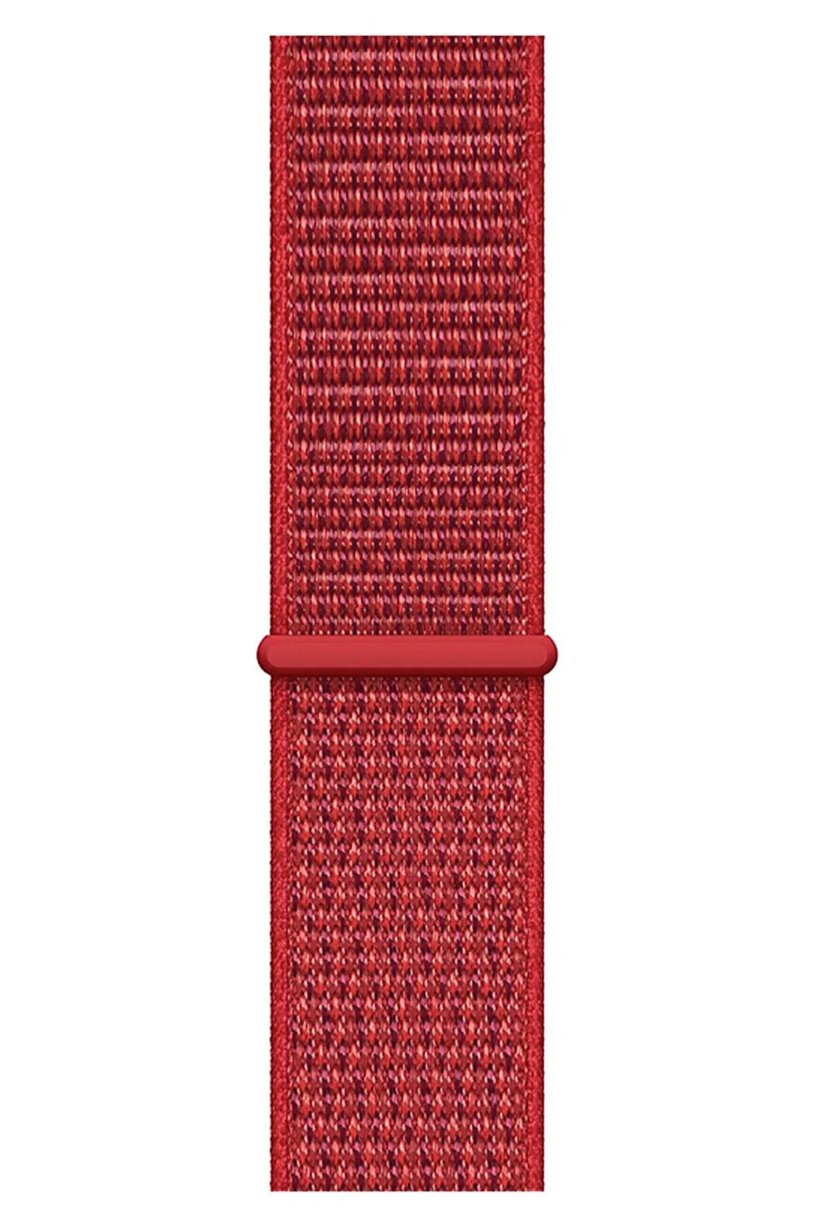 Watch 2 3 4 5 6 7 8 9 Se 38 40 41mm Uyumlu Spor Loop Kordon Red 