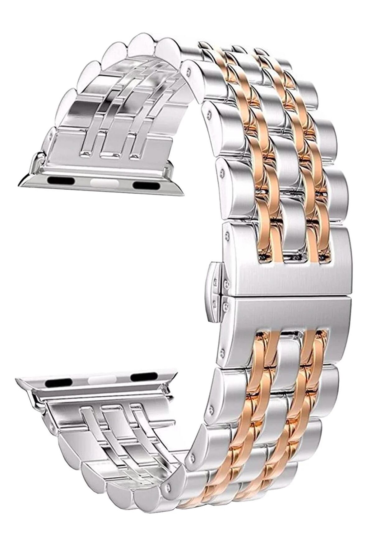 Watch 2 3 4 5 6 7 8 9 Se 38 40 41mm Uyumlu Steel Çelik Kordon Rose 