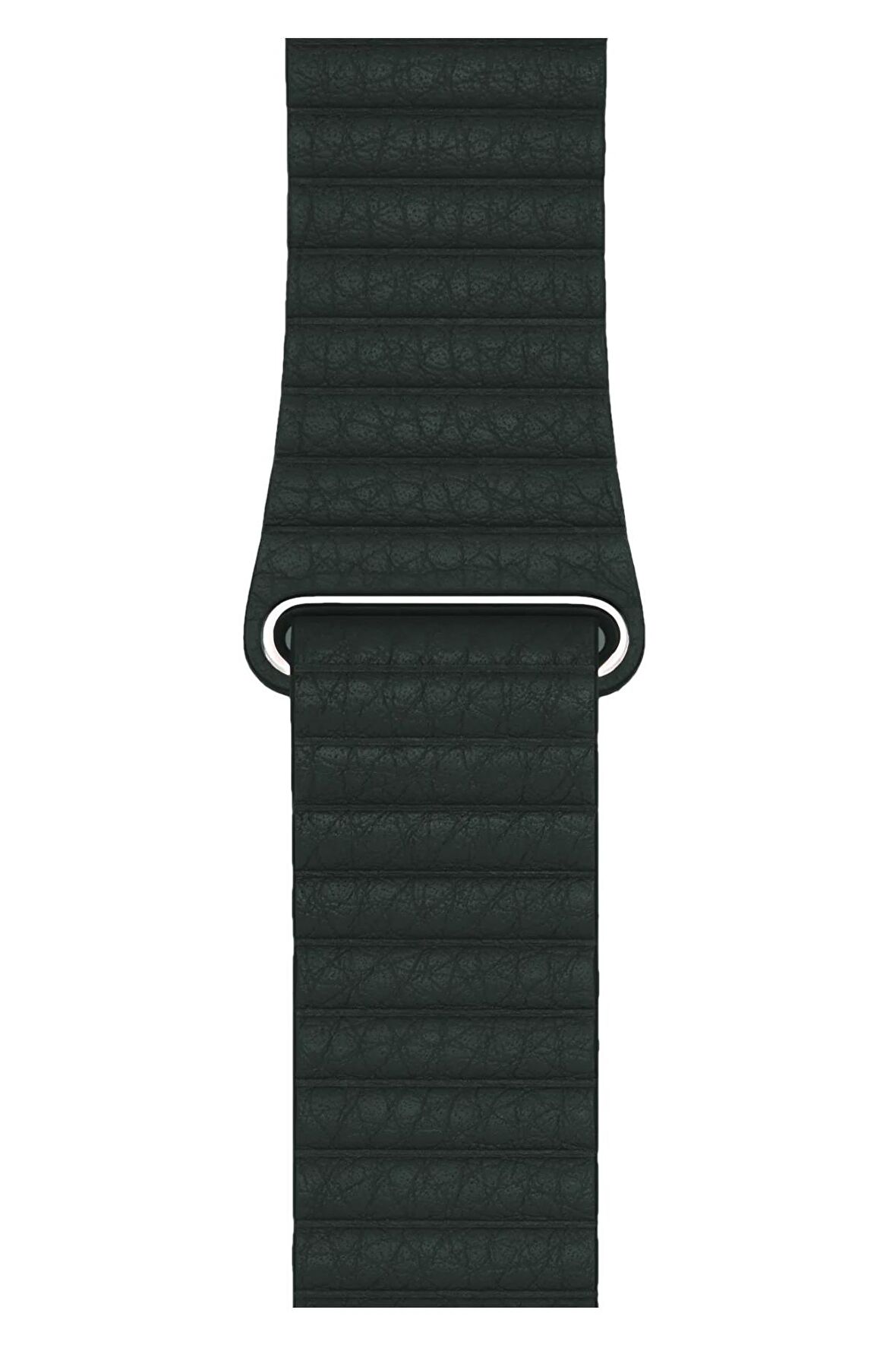 Watch 2 3 4 5 6 7 8 9 Se 38 40 41mm Uyumlu Klasik Deri Kordon Koyu Yeşil Kayış