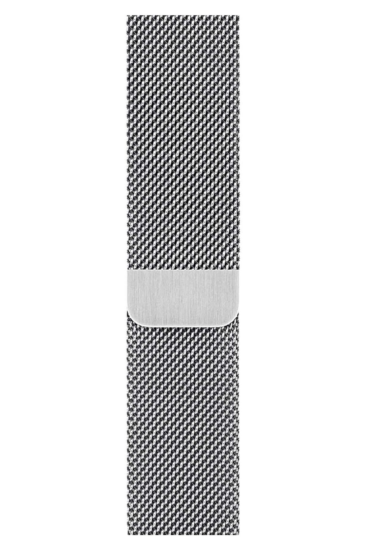 Watch 2 3 4 5 6 7 8 9 Se 42 44 45 49mm Uyumlu Milano Çelik Kordon Silver