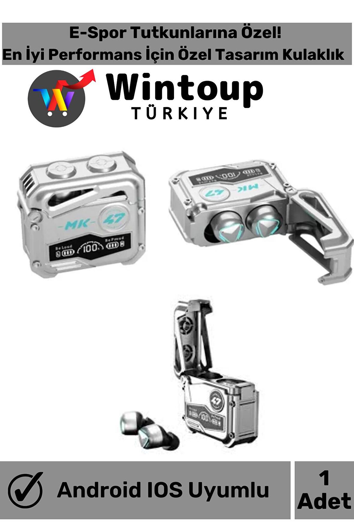 Yeni MK47 Mekanik Ios Android Uyumlu A Kalite Hi-fi Bluetooth Kulaklık
