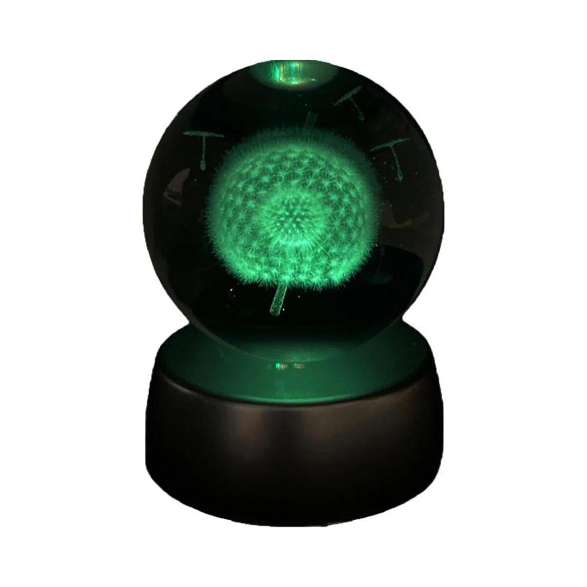 Mobgift Karahindiba Işıklı Renk Değiştiren Dekoratif Cam Küre