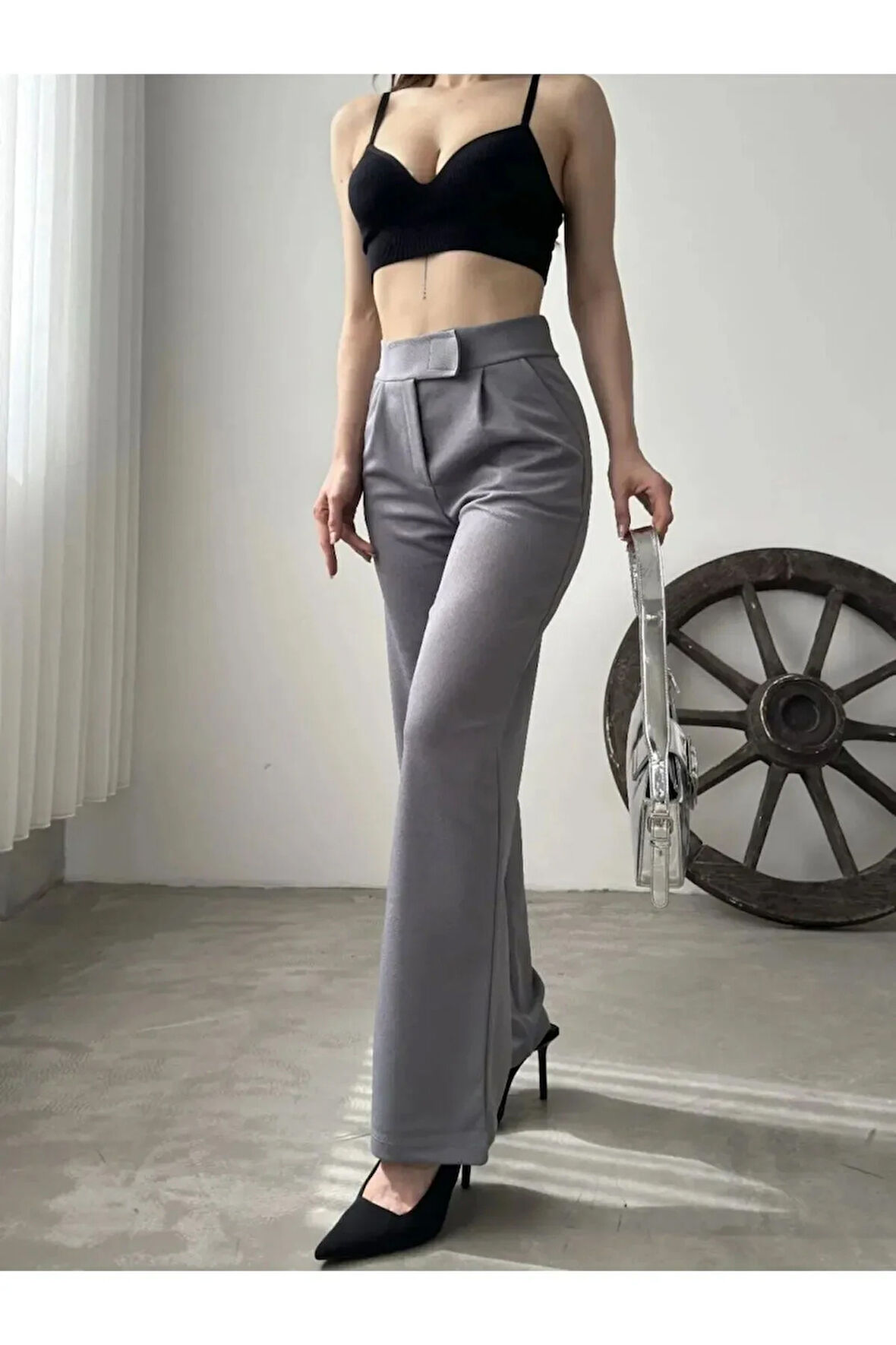 Palazzo Pantolon - Gri