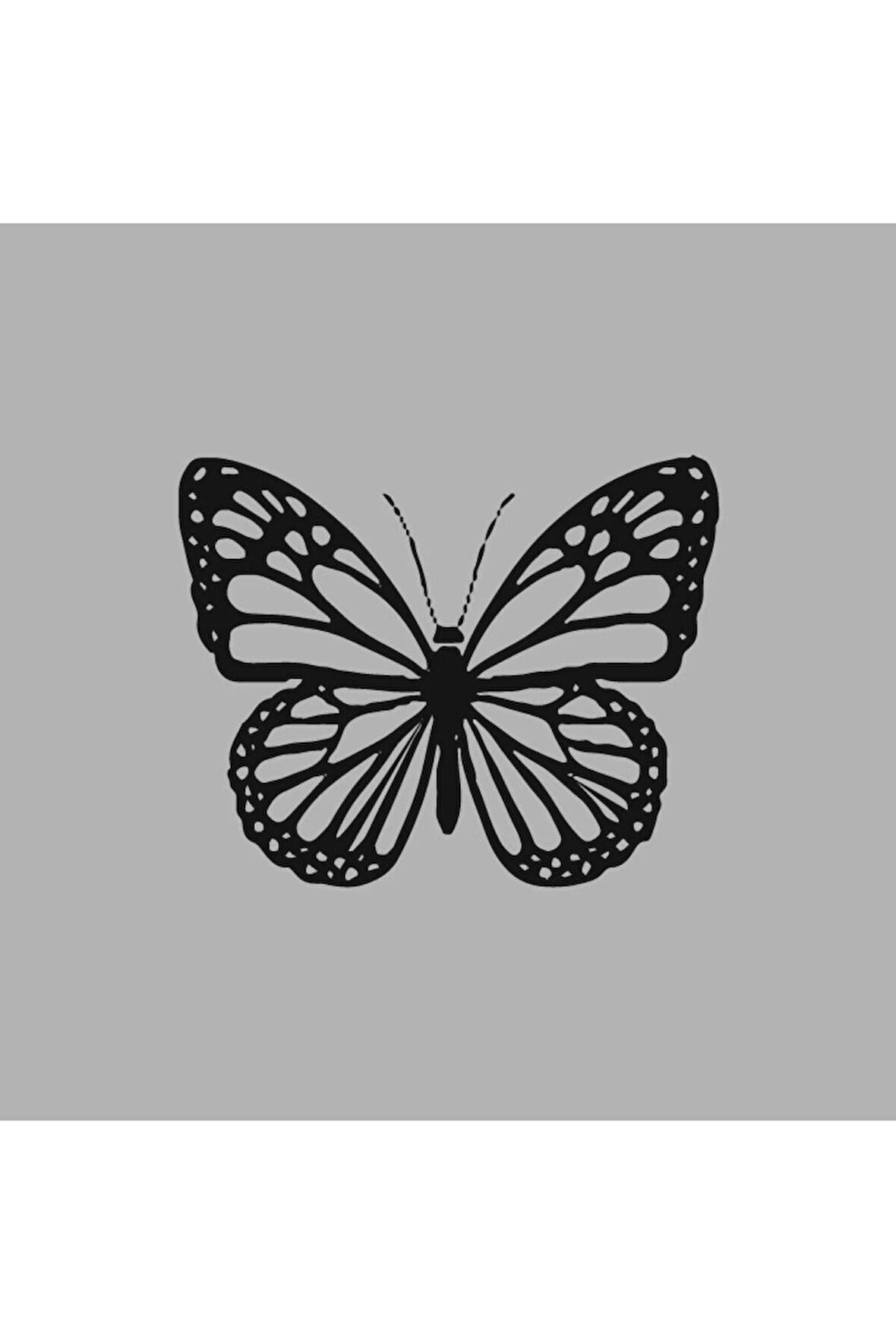 Ahşap İşleme Duvar Süsü- Kelebek - 50 Cm X 30 Cm