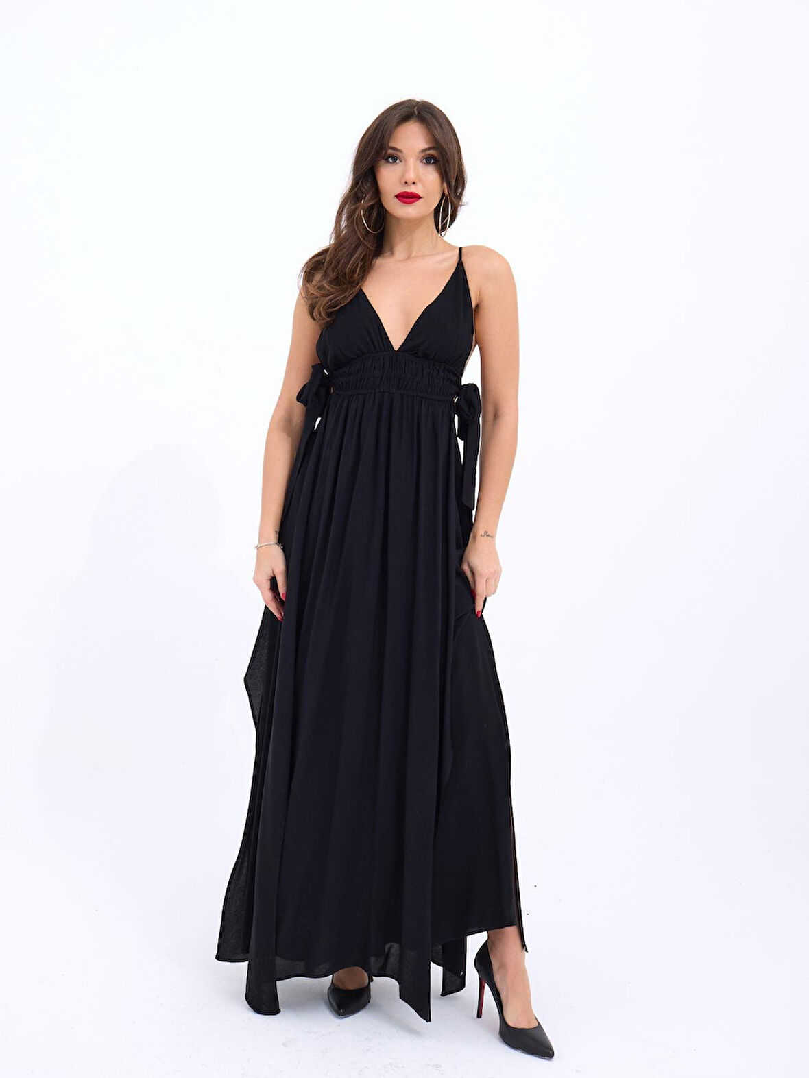 melfxxl 6886 ELBİSE-SİYAH