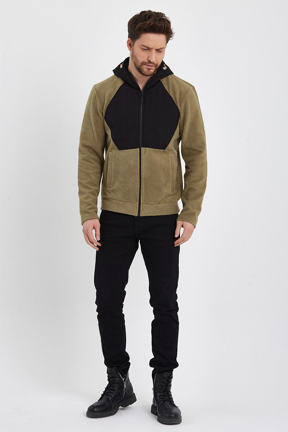 5313 Intersoft Erkek Fermuarlı Kapüşonlu Mont 5301