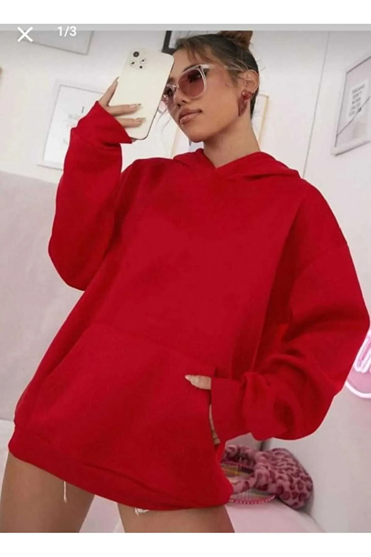 malkoçbey kapüşonlu oversize unisex  swaetşhirt