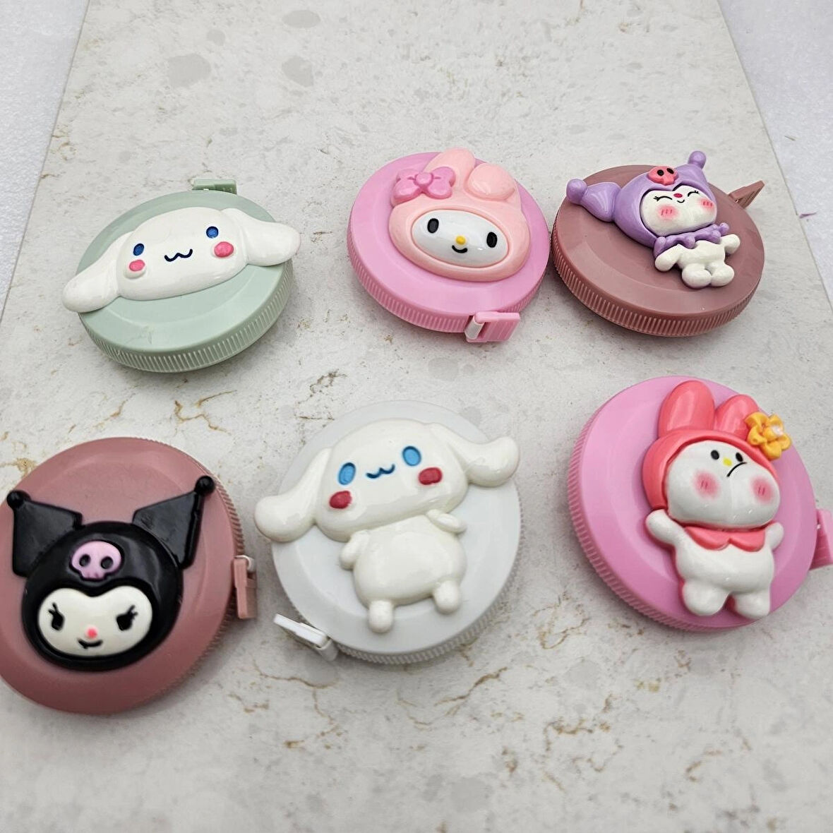 sanrio kawaii figürlü şerit otomatik metre 1,5 mt açilir kapanır model seçenekli hediyelik 1 adet