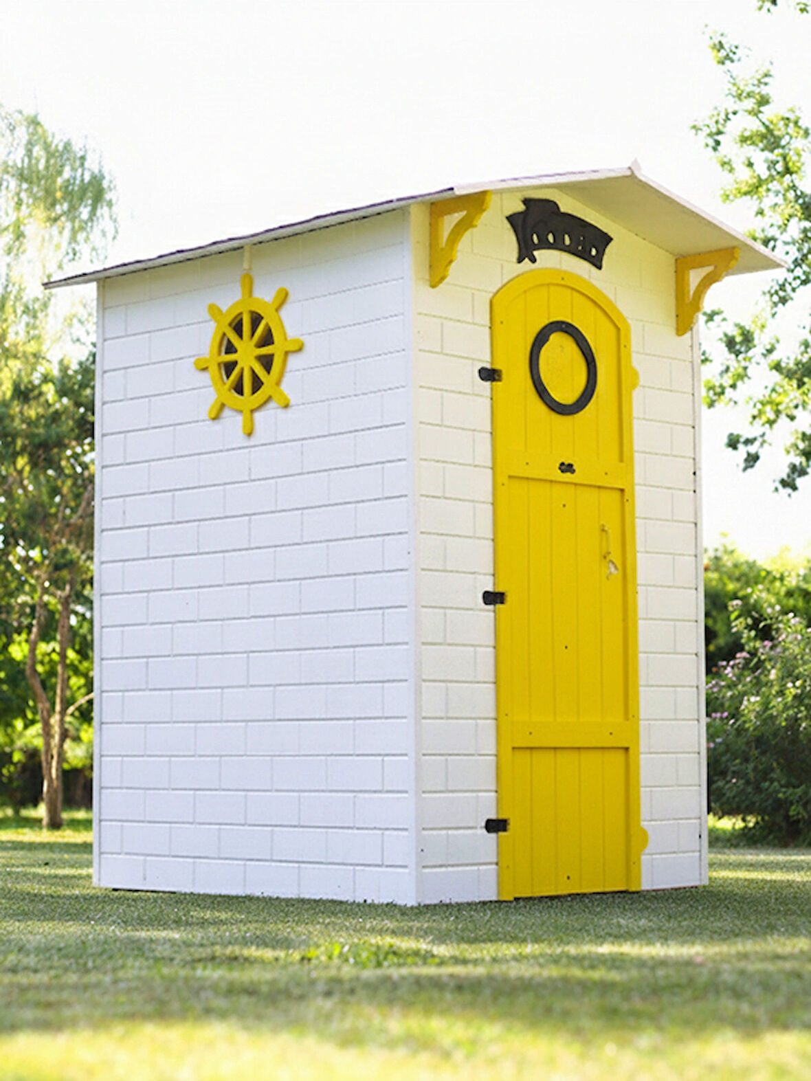 MANDU Ahşap Soyunma Kabini XL SARI