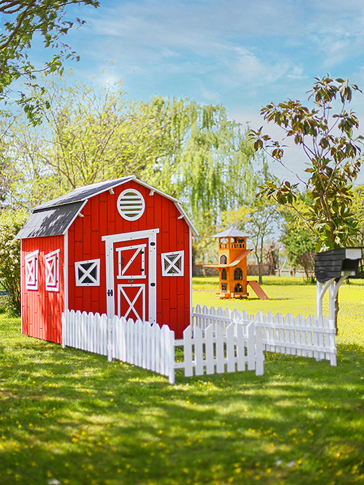 MANDU Ahşap Çiftlik Oyun Evi (Farmhouse)