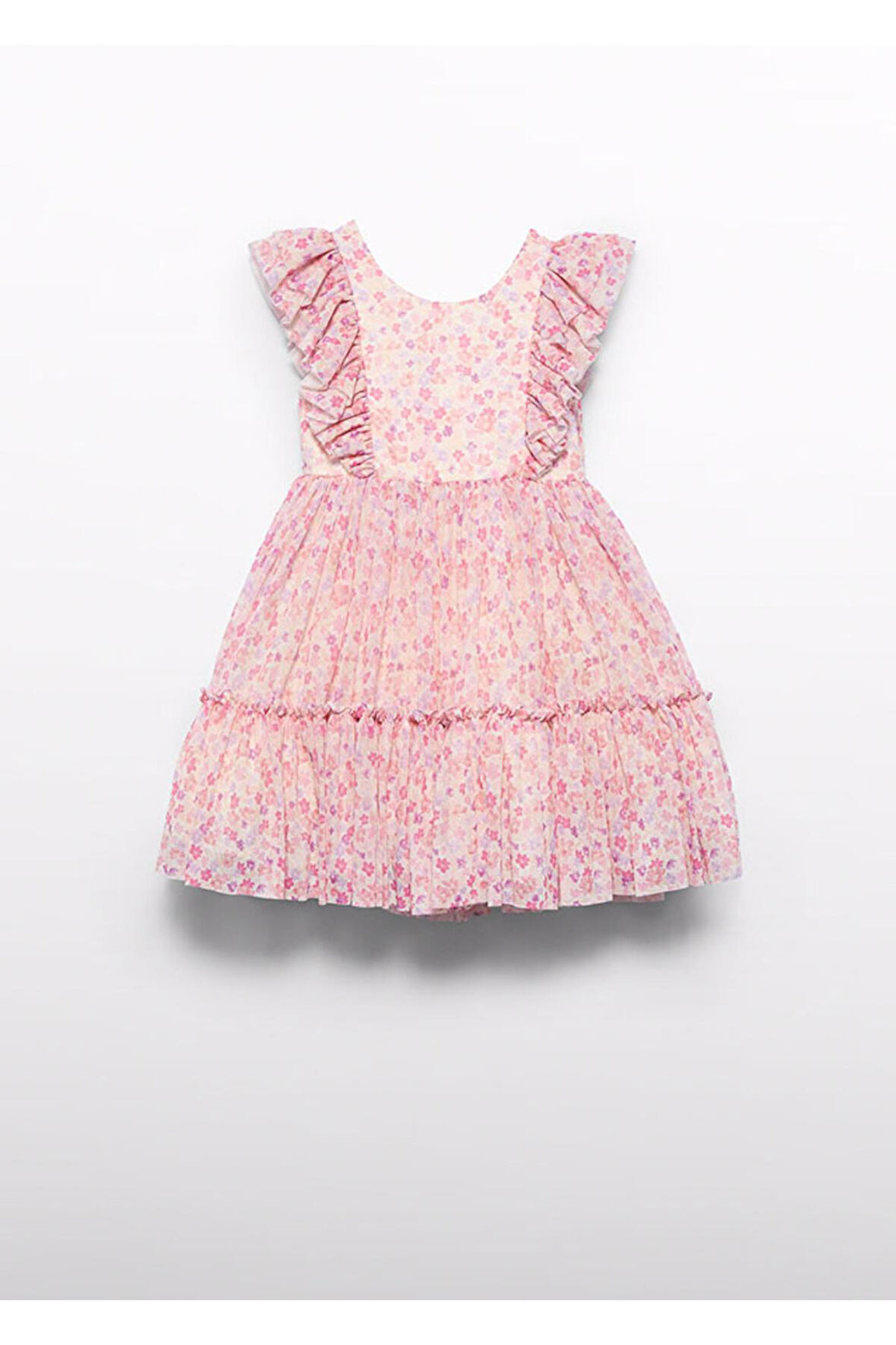 Mayoral Abel&Lula Çicekli Kız Çocuk Şifon Elbise_mnvs5046