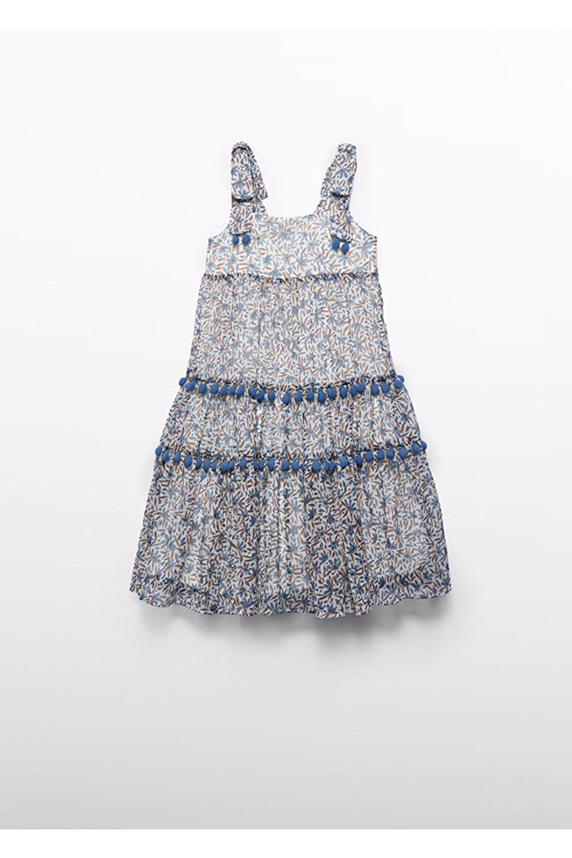 Mayoral Abel&Lula Kız Çocuk Çiçekli Şifon Elbise_mnvs5055 