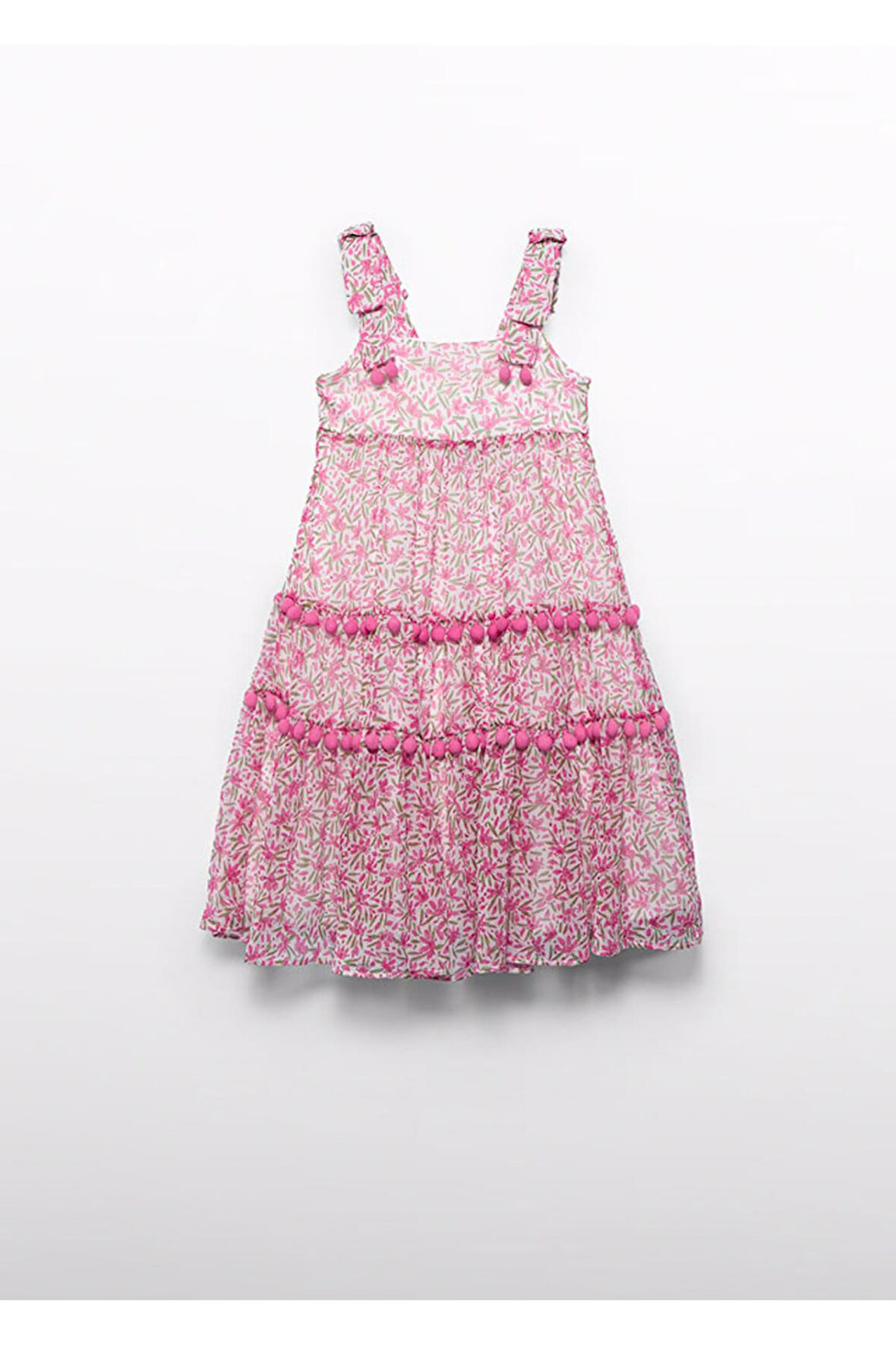 Mayoral Abel&Lula Kız Çocuk Çiçekli Şifon Elbise_mnvs5055 