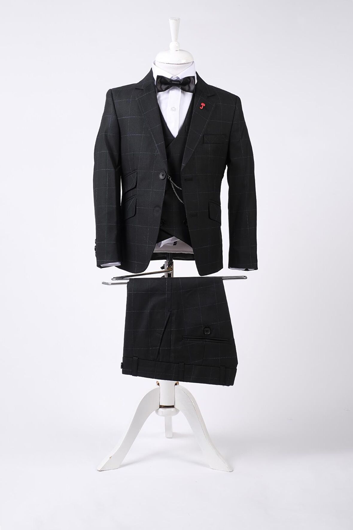 Doctor Junior Erkek Çocuk Kareli Takım Elbise