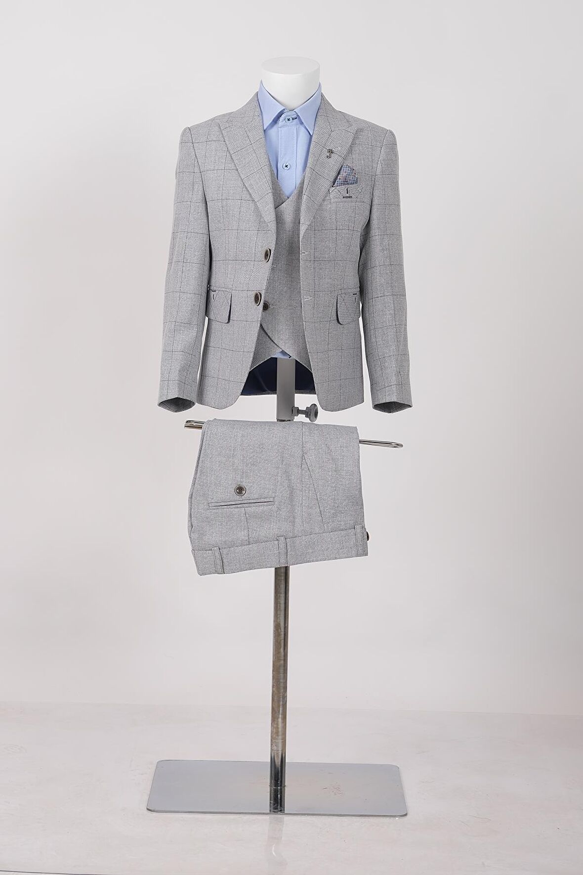 Doctor Junior Kareli Erkek Çocuk Takım Elbise_mnvs2286