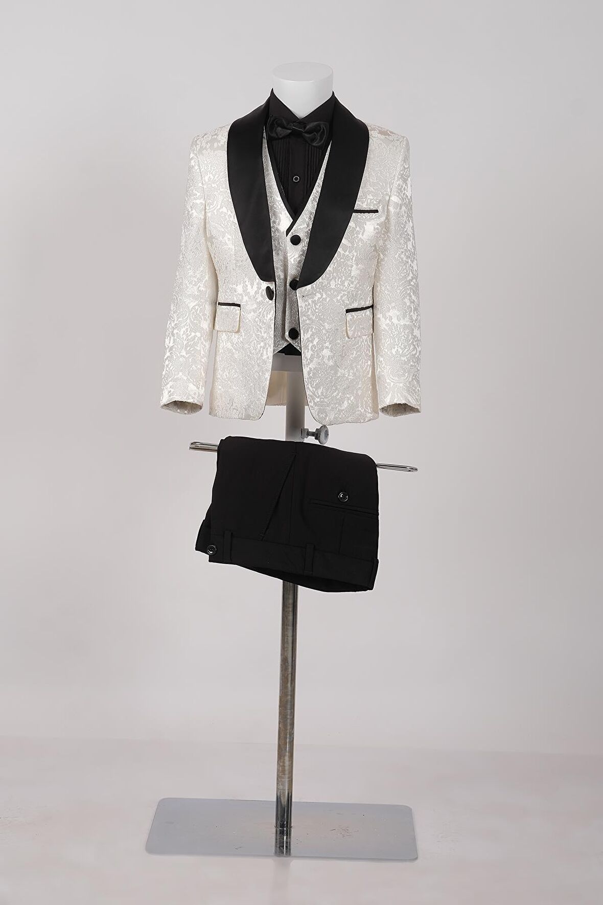 Doctor Junior İşlemeli Erkek Çocuk Smokin Takım Elbise_mnvs2290