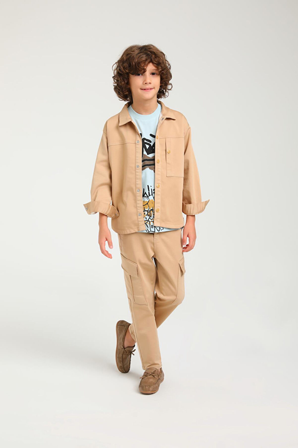 Jack Lions 3'lü Sırt Baskı Detay Erkek Çocuk Ceketli Takım