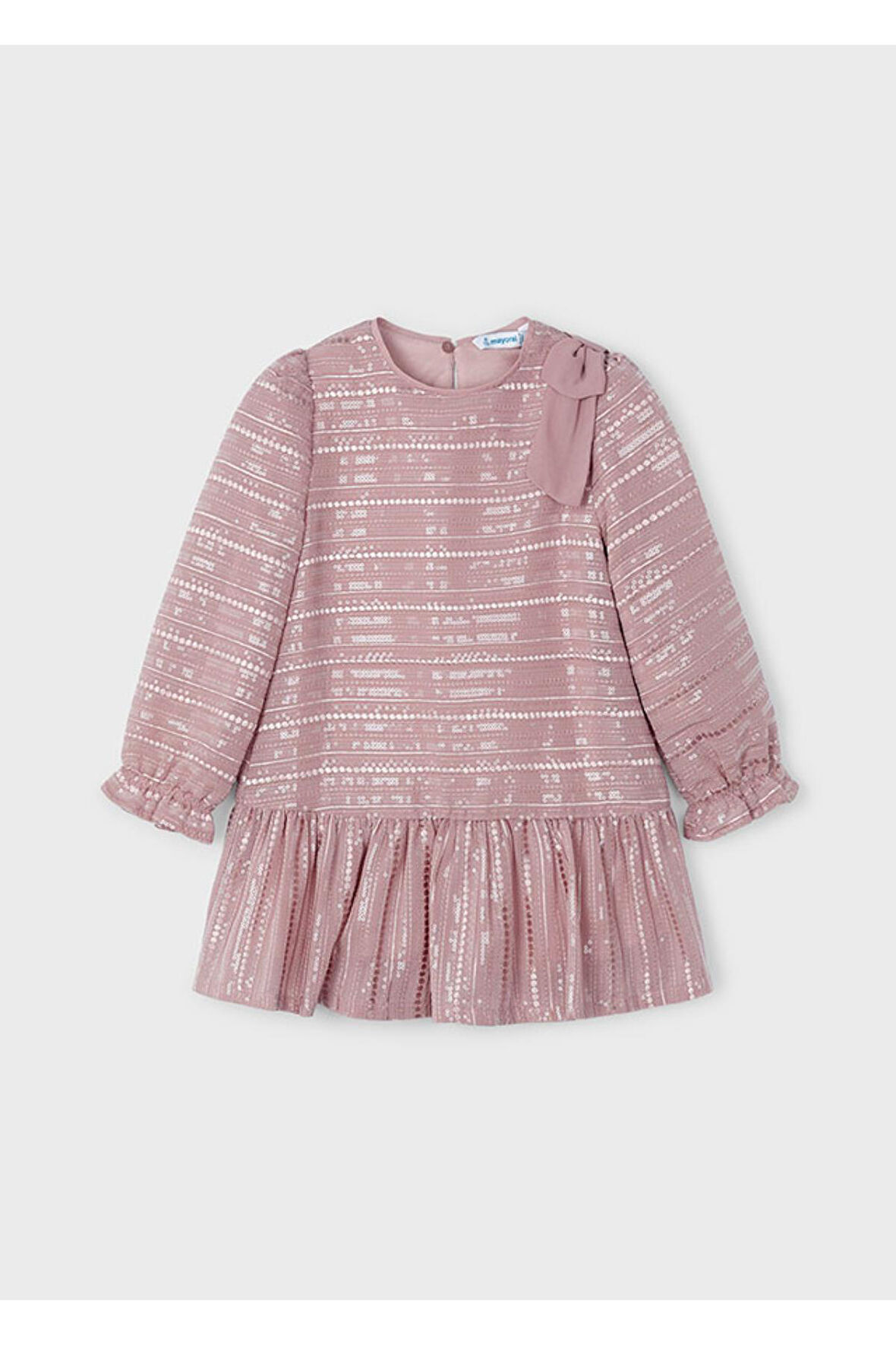 Mayoral Pul Payetli Uzun Kollu kız Çocuk Elbise_mnvs4919