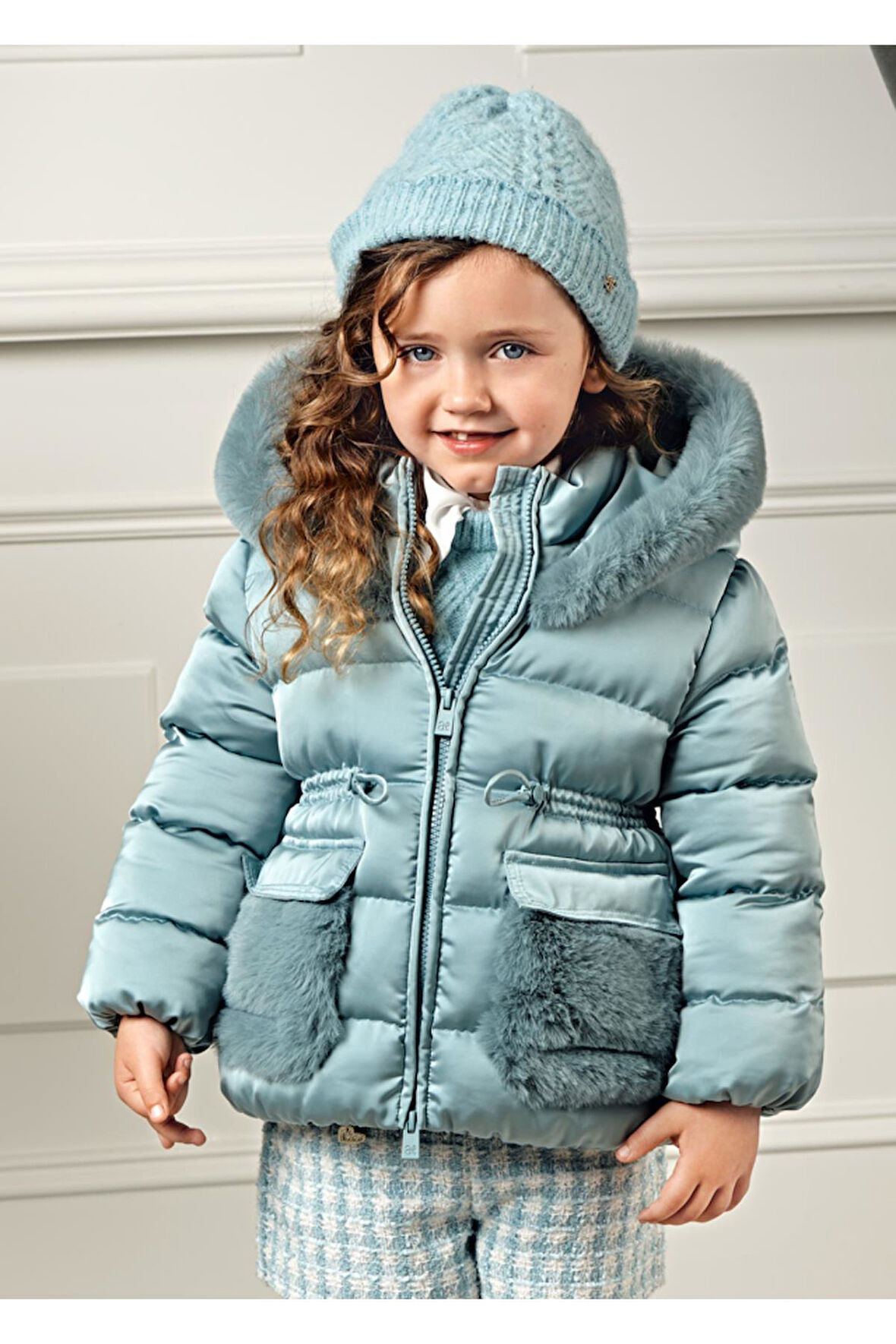 Mayoral Abel&Lula Kürk Detaylı Kız Çocuk Mont_mnvs5849