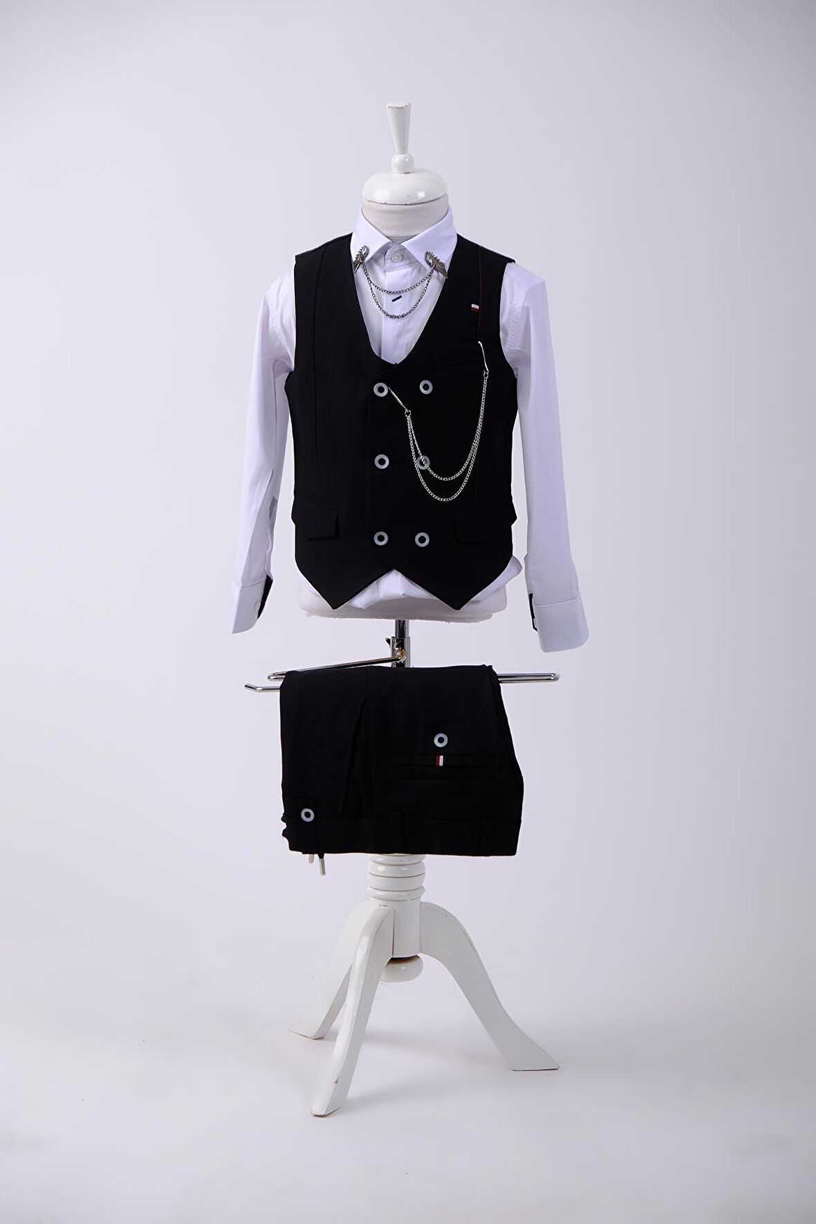 Doctor Junior Erkek Çocuk Yelek Pantolon Fit Takım Elbise 