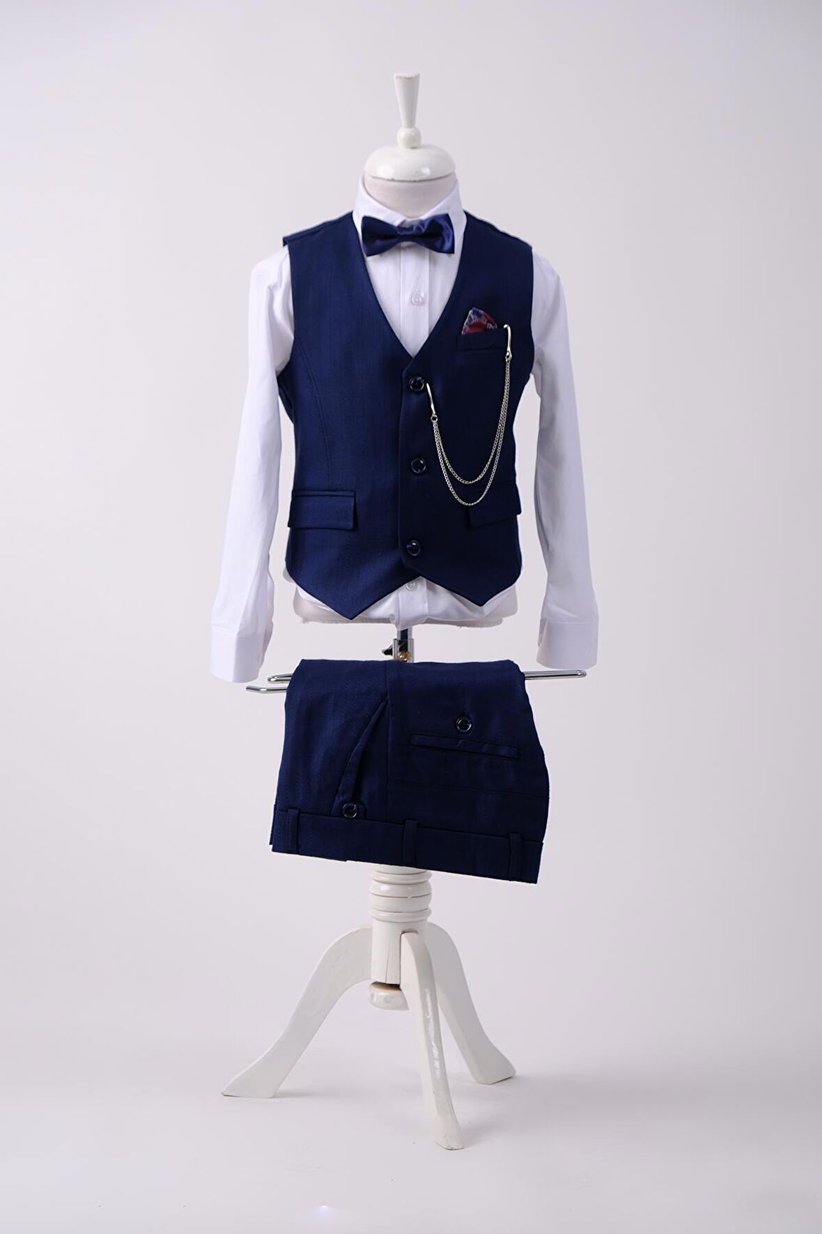 Doctor Junior Erkek Çocuk Slim Fit Takım Elbise Yelekli