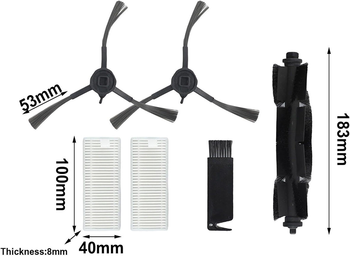 srfn ticaret Philips Homerun 2100 Serisi Xu2100 Aqua Uyumlu 6 Parça Set